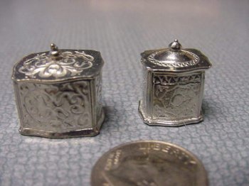 Tea Boxes - Hand-Polished Pewter