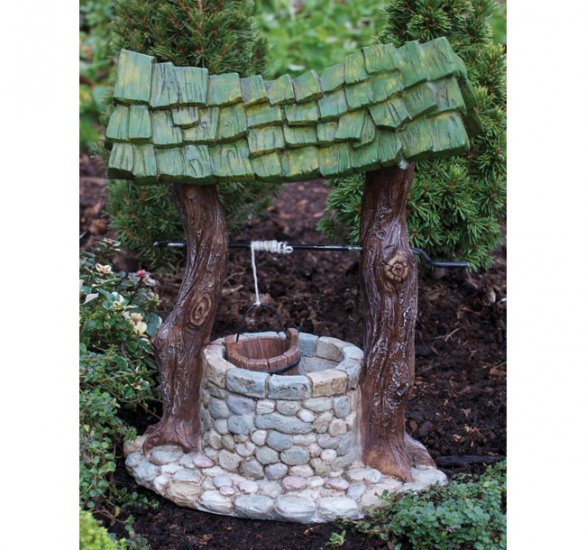 Fiddlehead Fairy Village - Wishing Well - Click Image to Close