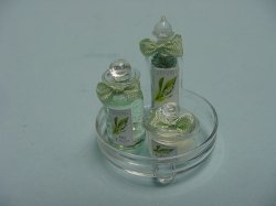 Lily of the Valley Glass Vanity Tray