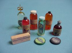 Apothecary Jars - set of 9 Items