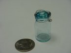 Vintage Type Blue Glass Canning Jar