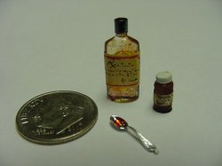 Vintage Medicines w/spoon