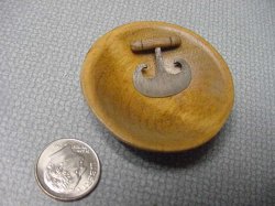 Round Wooden Bowl and Food Chopper