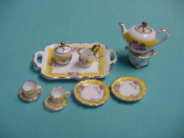 French Rose Tea Set - Click Image to Close